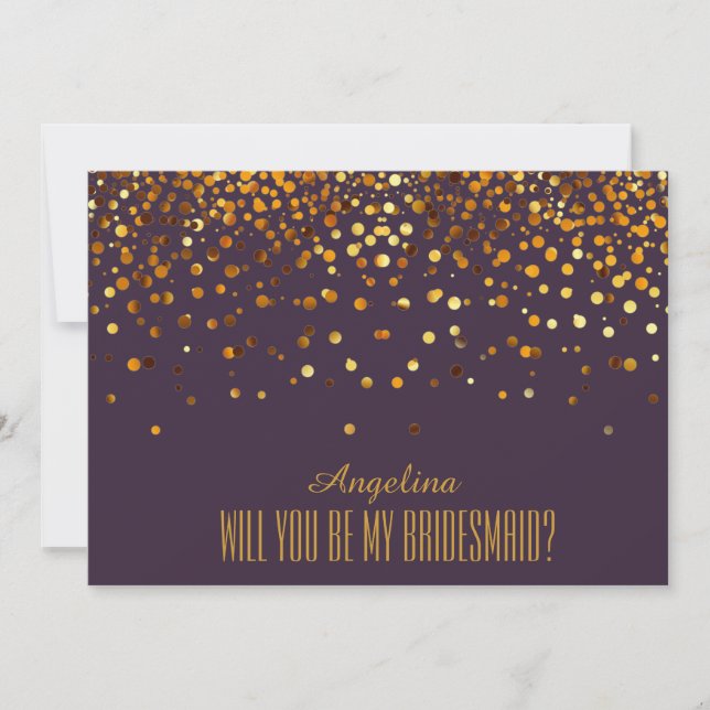 Invitación ¿Serás mi dama de honor? (Anverso)