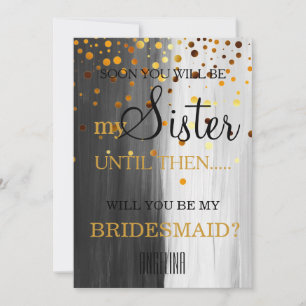 Invitación ¿Serás mi dama de honor?