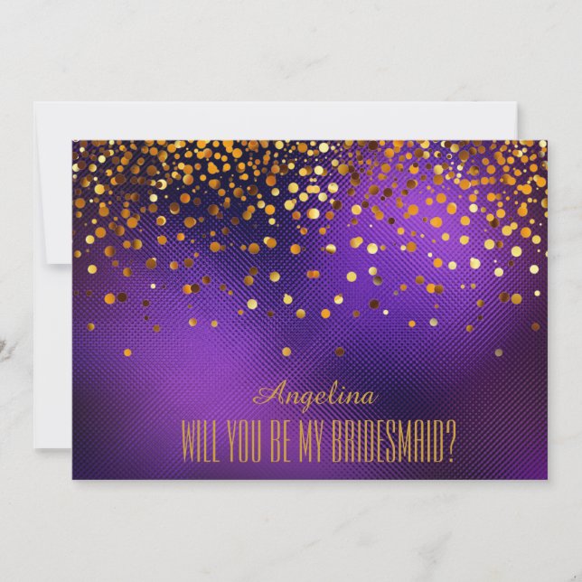 Invitación ¿Serás mi dama de honor? (Anverso)