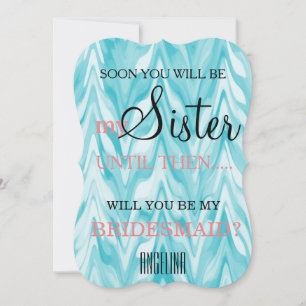 Invitación ¿Serás mi dama de honor?
