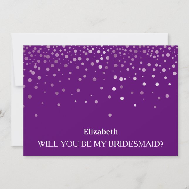 Invitación ¿Serás mi dama de honor? (Anverso)