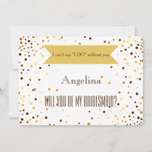 Invitación ¿Serás mi dama de honor?