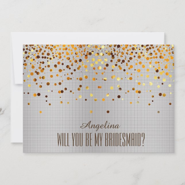 Invitación ¿Serás mi dama de honor? (Anverso)