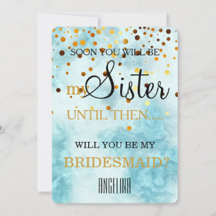 Invitación ¿Serás mi dama de honor?