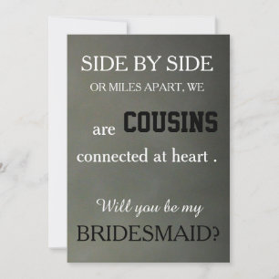 Invitación ¿Serás mi dama de honor?