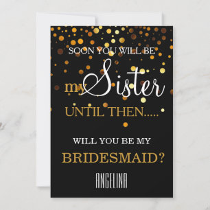 Invitación ¿Serás mi dama de honor?