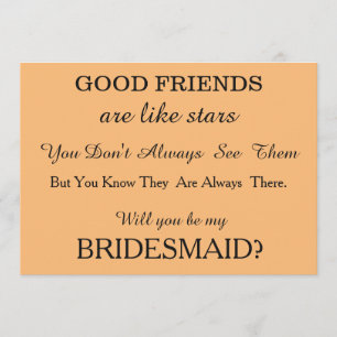 Invitación ¿Serás mi dama de honor?