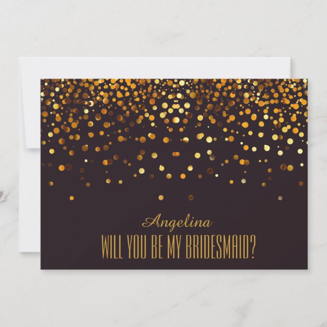 Invitación ¿Serás mi dama de honor? (Anverso)