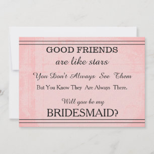 Invitación ¿Serás mi dama de honor?