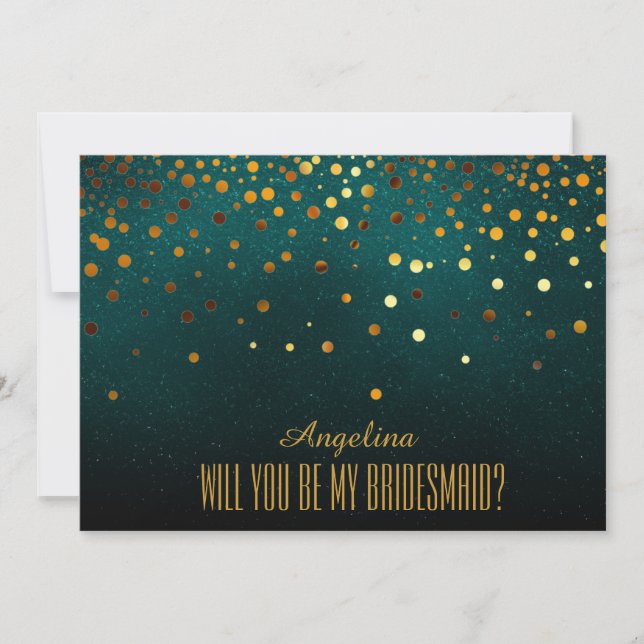 Invitación ¿Serás mi dama de honor? (Anverso)