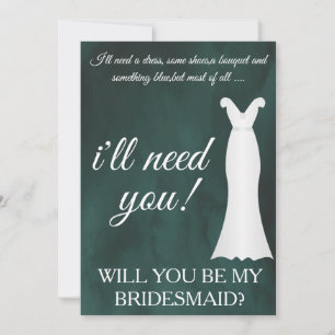 Invitación ¿Serás mi dama de honor?