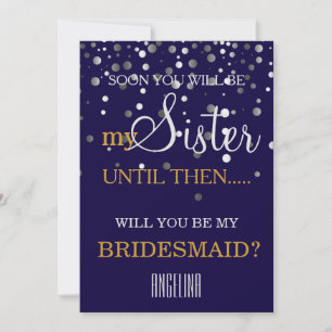 Invitación ¿Serás mi dama de honor?