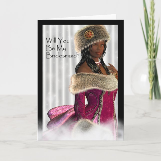 Invitación Serás mi dama de honor. (Anverso)