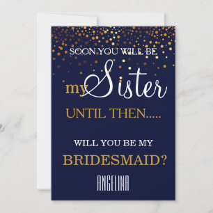 Invitación ¿Serás mi dama de honor?