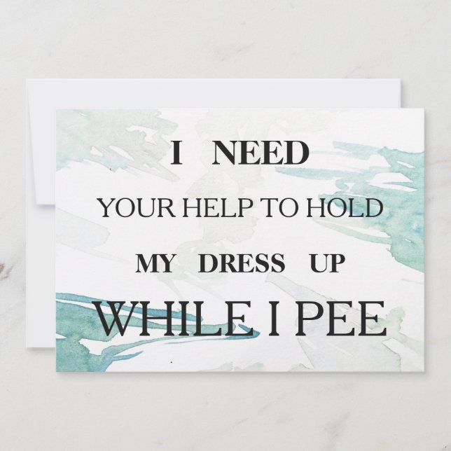 Invitación ¿Serás mi dama de honor? (Anverso)