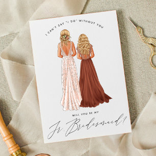Invitación ¿Serás mi Dama de Honor Junior? Niñas en Túnicas I