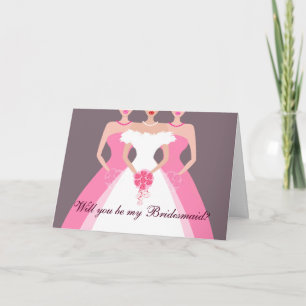 Invitación ¿Serás mi dama de honor? Partido de las Novias (ro