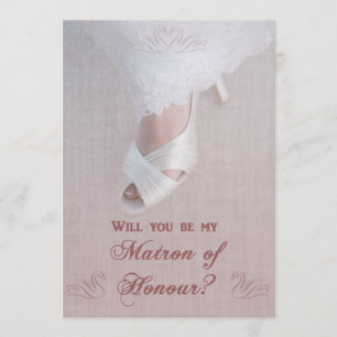 Invitación ¿Serás mi Dama de Honor? ¡Preciosa en Rosa!
