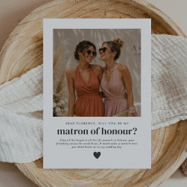 Invitación ¿Serás Mi Dama de Honor Propuesta de Foto