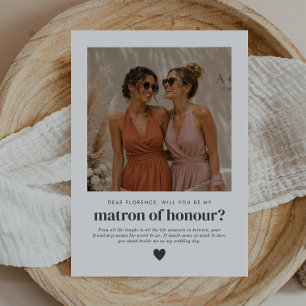 Invitación ¿Serás Mi Dama de Honor Propuesta de Foto