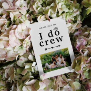 Invitación ¿Serás Mi Dama de Honor? Tripulación de I Do