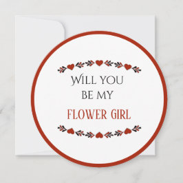 Invitación ¿Serás mi Dama de las Flores