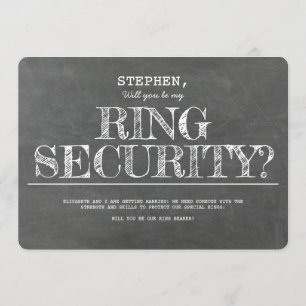 Invitación ¿Serás Mi Divertida Propuesta De Ring Security?