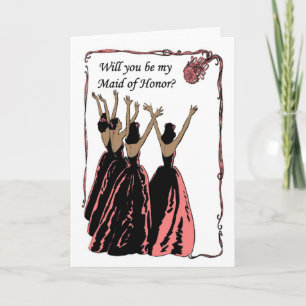 Invitación Serás mi doncella de honor, especia de canela de c