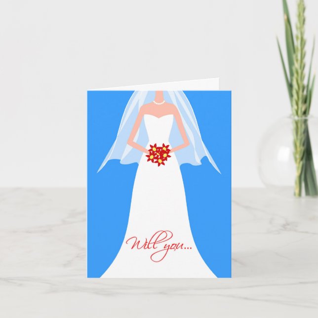 Invitación ¿Serás mi empleada de honor? (Anverso)