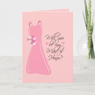 Invitación ¿Serás mi empleada de honor?