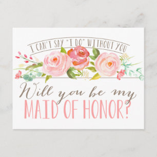 Invitación Serás mi empleada de honor   Bridesmaid