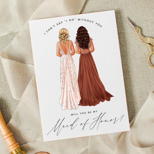 Invitación ¿Serás mi empleada de honor? Chicas en la invitaci (Subido por el creador)