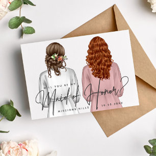 Invitación ¿Serás mi empleada de honor? Chicas en Robes V2 In