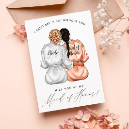 Invitación ¿Serás mi empleada de honor? Chicas En Robos De Se