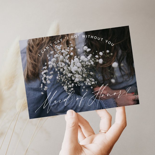 Invitación ¿Serás mi empleada de honor? Oro Rosa y Rubor en (Subido por el creador)