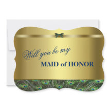 ¿Serás mi empleada de honor? Personalizado Gold Pe