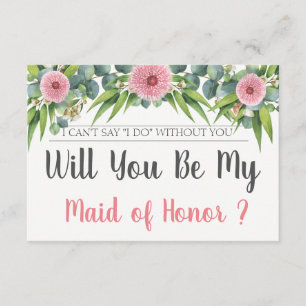 Invitación ¿Serás mi empleada de honor? Propuesta