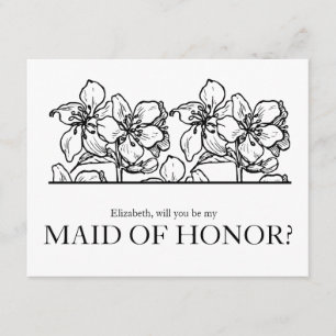 Invitación ¿Serás mi empleada de Moda de honor, Venecia?