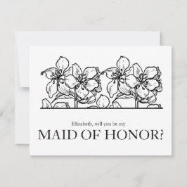 Invitación ¿Serás mi empleada doméstica de Moda de honor?