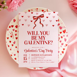 Invitación ¿Serás Mi Galentina? Fiesta del Día de Galentine