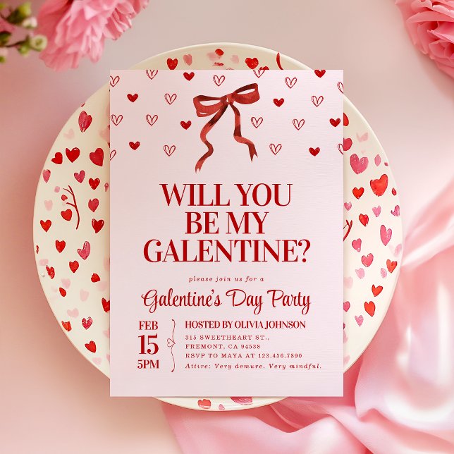 Invitación ¿Serás Mi Galentina? Fiesta del Día de Galentine (Subido por el creador)