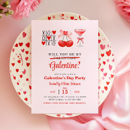 Invitación ¿Serás Mi Galentina? Fiesta del Día de Galentine