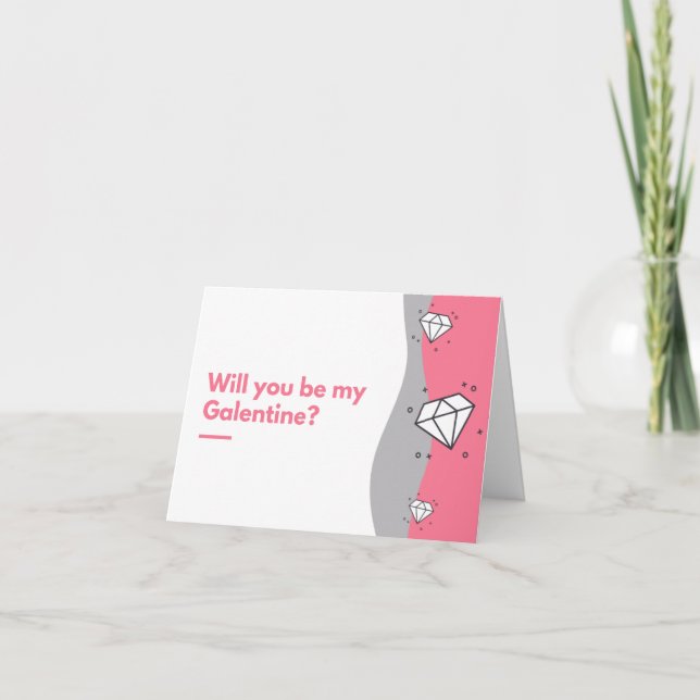 Invitación ¿Serás mi Galentine? (Anverso)