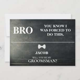 Invitación ¿Serás Mi Groomsman?