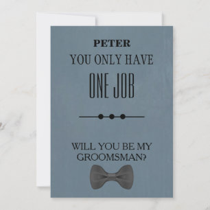Invitación ¿Serás Mi Groomsman?