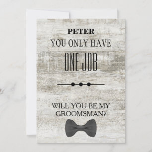 Invitación ¿Serás Mi Groomsman?