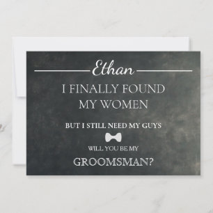 Invitación ¿Serás Mi Groomsman?