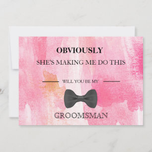 Invitación ¿Serás Mi Groomsman?