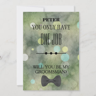 Invitación ¿Serás Mi Groomsman?