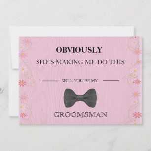 Invitación ¿Serás Mi Groomsman?